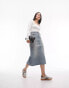 Фото #1 товара Topshop denim midi skirt in ultimate bleach