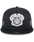 Фото #4 товара Men's Black Atlanta Braves 2024 Clubhouse 59FIFTY Fitted Hat