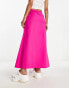 Фото #8 товара COLLUSION low rise linen beach skirt in pink