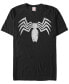 Фото #2 товара Marvel Men's Venom Distressed Venom Chest Logo Short Sleeve T-Shirt
