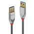 Разъем USB A - USB A Lindy 1 м Grey 3.2 Gen 1 (3.1 Gen 1) 5000 Mбит/с - фото #1