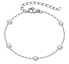 Charming steel bracelet with zircons