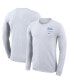 Фото #2 товара Men's White UCLA Bruins Logo Stack Legend Performance Long Sleeve T-shirt