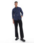 Фото #3 товара ASOS DESIGN slim shirt with button down collar in navy polka dot