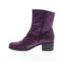 Фото #5 товара Miz Mooz Gem IB 20767 Womens Purple Leather Zipper Casual Dress Boots 6