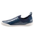 Softwalk Maya S2154-918 Womens Blue Leather Slip On Lifestyle Sneakers Shoes