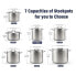 Фото #6 товара Stockpots Stainless Steel, 11 Quart Professional Grade Stock Pot with Lid, Silver