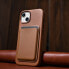 Pokrowiec etui z naturalnej skóry do iPhone 14 Plus MagSafe Case Leather brązowy