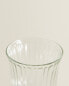 Raised design wine glass