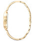 ფოტო #2 პროდუქტის Women's Gold-Tone Glitter Half Bangle Bracelet Watch 34mm, Created for Macy's