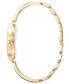 Women's Gold-Tone Glitter Half Bangle Bracelet Watch 34mm, Created for Macy's