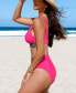 ფოტო #3 პროდუქტის Women's V Neck Back Hook Leopard Tape Bikini Sets