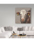 Фото #3 товара Mary Miller Veazie 'Patty The Brown Christmas Cow' Canvas Art - 35" x 35"