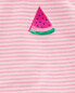 Фото #24 товара Kid 2-Piece Watermelon Top & Bike Short Set 4