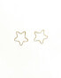 Kingsley Ryan star hoop earrings in gold plated