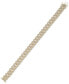 Фото #3 товара Men's Diamond Cuban Link Bracelet (10 ct. t.w) in 10k Gold