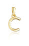 Minimalist gold-plated letter "C" pendant SVLP0948XH2GO0C