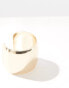 Фото #4 товара ASOS DESIGN cuff bracelet with curved detail in brushed gold tone