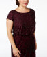 ფოტო #6 პროდუქტის Plus Size Bead-Illusion Blouson Dress