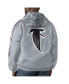 Фото #2 товара Куртка на молнии Starter Мужская серого цвета с эффектом потертости Atlanta Falcons Thursday Night Gridiron Throwback