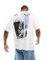 ASOS DESIGN oversized t-shirt in white with back print Белый, 2XL - Chest 46-48 - фото #1