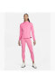 Фото #4 товара Футболка женская Nike One Half Zip Long Sleeve Top - Pink