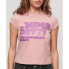 Фото #2 товара SUPERDRY Retro Glitter Logo Cap short sleeve T-shirt