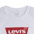 Child's Short Sleeve T-Shirt Levi's Batwing Logo White