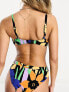 Roxy Color Jam underwire bikini top in floral print