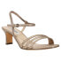 Фото #2 товара Nina Beverly Metallic Evening Womens Size 9.5 B Dress Sandals BEVERLY-768