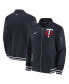 Men's Navy Minnesota Twins Authentic Collection Full-Zip Bomber Jacket