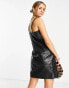 Фото #3 товара Urbancode real leather cami dress in black