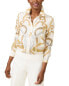 J.Mclaughlin Denver Silk-Blend Blouse Women's White Xl