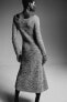 Фото #4 товара Rib-knit Off-the-shoulder Dress