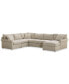 Фото #3 товара Wrenley 138" 5-Pc. Fabric Modular Sleeper Chaise Sectional Sofa, Created for Macy's