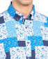 ფოტო #3 პროდუქტის Men's Slim Fit Non-Iron Patchwork Performance Button-Down Shirt