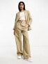 Фото #1 товара AllSaints Petra co-ord linen mix suit trouser in beige