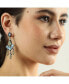 ფოტო #3 პროდუქტის Women's Blue Teardrop Stone Drop Earrings
