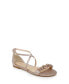 ფოტო #1 პროდუქტის Women's Tessy Crisscross Strap Evening Flat Sandals