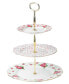 Фото #1 товара Old Country Roses White Vintage 3 Tier Cake Plate