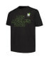ფოტო #2 პროდუქტის Big Boys and Girls Black LA28 Neon Outline T-Shirt