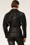 Leather belted blazer - limited edition