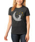 Фото #1 товара Women's Premium Blend Word Art Cat Moon T-Shirt