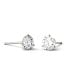 Фото #2 товара Moissanite Martini Stud Earrings (2 ct. t.w. Diamond Equivalent) in 14k White or Yellow Gold