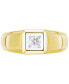 Фото #3 товара Men's Lab Grown Diamond Solitaire Ring (1/4 ct. t.w.) in 10k Gold & White Gold