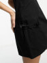 Stradivarius cargo cami mini dress in black