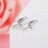 Gentle silver earrings Butterflies E0000670