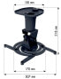 Фото #4 товара Кронштейн для потолочного крепления Techly ICA-PM-100BK, алюминиевый, черный, 10 кг, 180°-360°