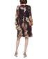 ფოტო #2 პროდუქტის Women's Floral Chiffon Long-Sleeve Dress