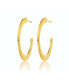ფოტო #1 პროდუქტის 14K Gold Plated Large Open Hoop Earrings